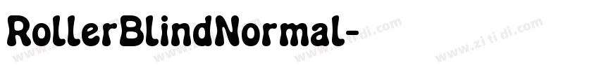RollerBlindNormal字体转换