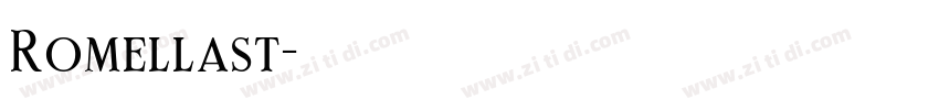 Romellast字体转换