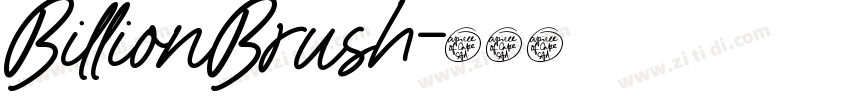 BillionBrush字体转换