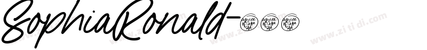 SophiaRonald字体转换