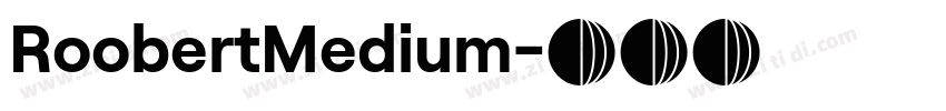 RoobertMedium字体转换