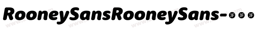 RooneySansRooneySans字体转换
