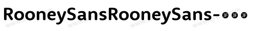 RooneySansRooneySans字体转换