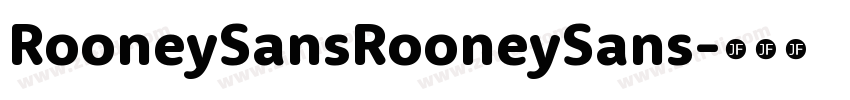 RooneySansRooneySans字体转换
