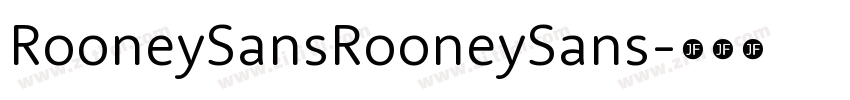 RooneySansRooneySans字体转换