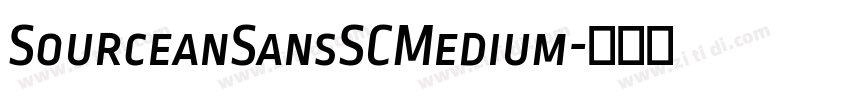 SourceanSansSCMedium字体转换