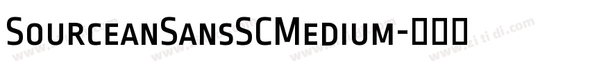 SourceanSansSCMedium字体转换
