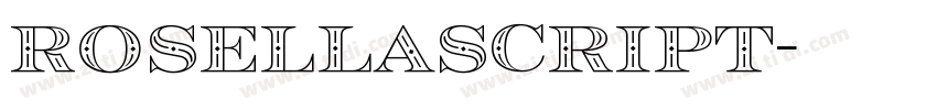 RosellaScript字体转换