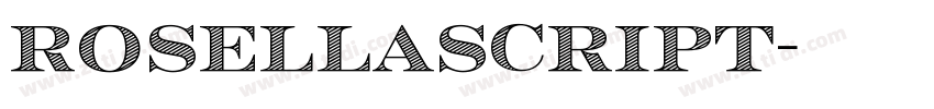 RosellaScript字体转换