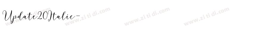 Update20Italic字体转换