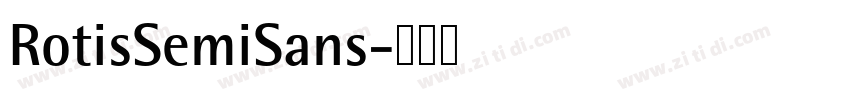 RotisSemiSans字体转换