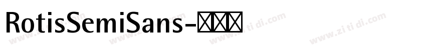 RotisSemiSans字体转换