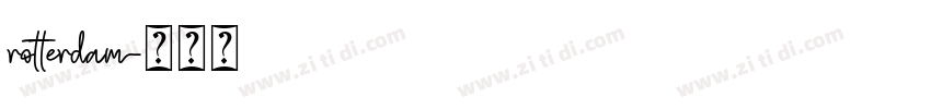 rotterdam字体转换