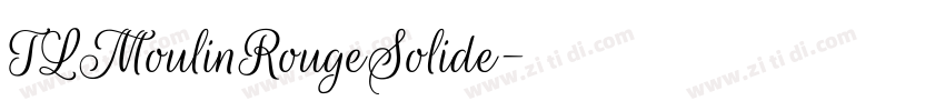 TLMoulinRougeSolide字体转换