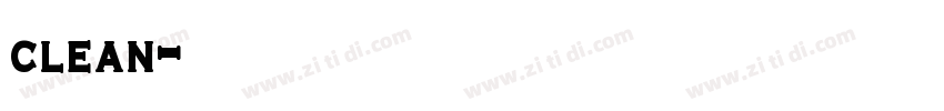 clean字体转换