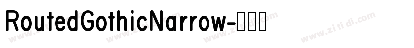 RoutedGothicNarrow字体转换