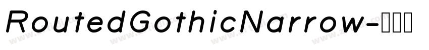 RoutedGothicNarrow字体转换