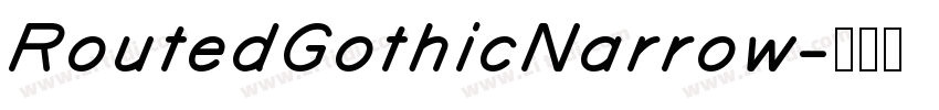 RoutedGothicNarrow字体转换