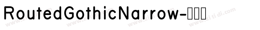 RoutedGothicNarrow字体转换