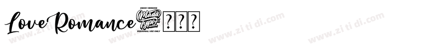 LoveRomance字体转换