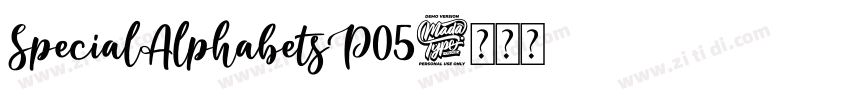 SpecialAlphabetsP05字体转换
