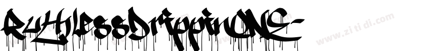 RuthlessDrippinONE字体转换