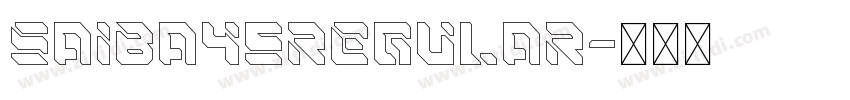 SAIBA45Regular字体转换