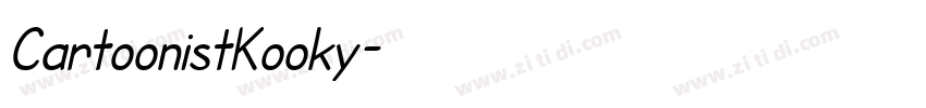 CartoonistKooky字体转换
