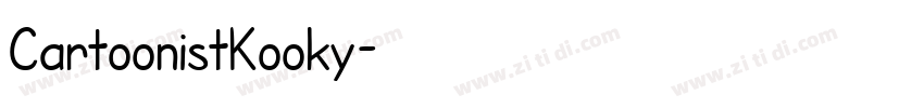 CartoonistKooky字体转换