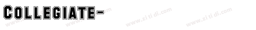 Collegiate字体转换