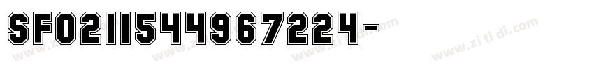 SF0211544967224字体转换