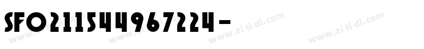 SF0211544967224字体转换
