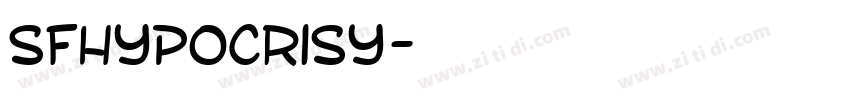 SFHypocrisy字体转换