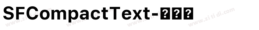 SFCompactText字体转换