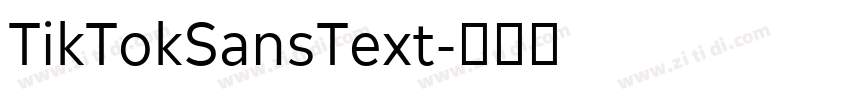 TikTokSansText字体转换
