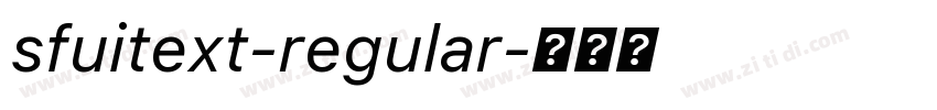 sfuitext-regular字体转换