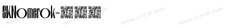 SKNomerok字体转换