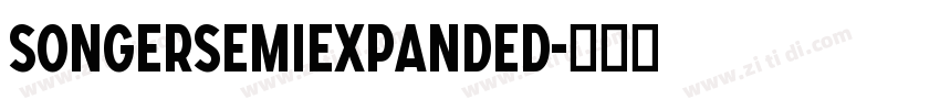 SONGERSemiExpanded字体转换
