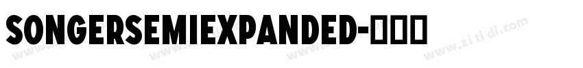 SONGERSemiExpanded字体转换