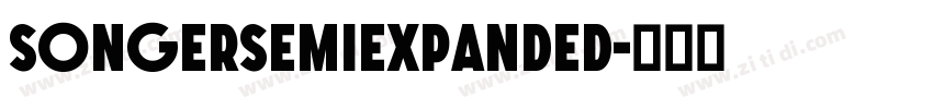 SONGERSemiExpanded字体转换