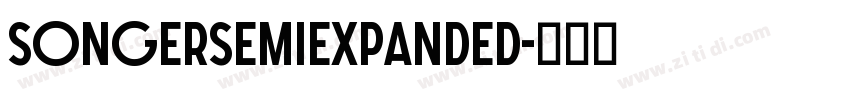 SONGERSemiExpanded字体转换