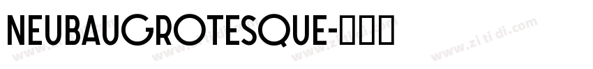 NeubauGrotesque字体转换