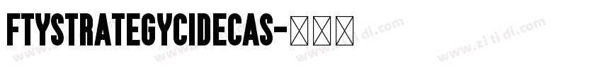 FTYStrategycideCAS字体转换