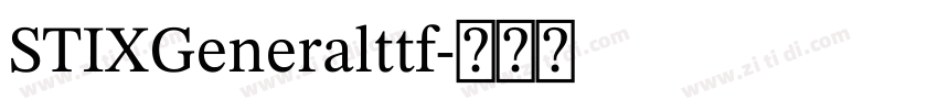 STIXGeneralttf字体转换