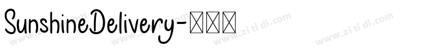SunshineDelivery字体转换