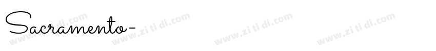 Sacramento字体转换