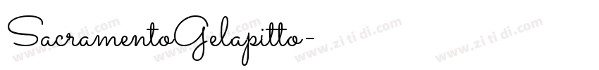 SacramentoGelapitto字体转换 SacramentoGelapitto字体转换