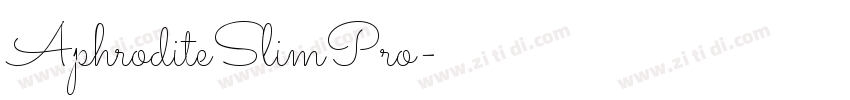 AphroditeSlimPro字体转换