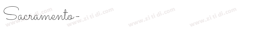 Sacramento字体转换