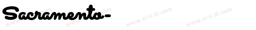 Sacramento字体转换